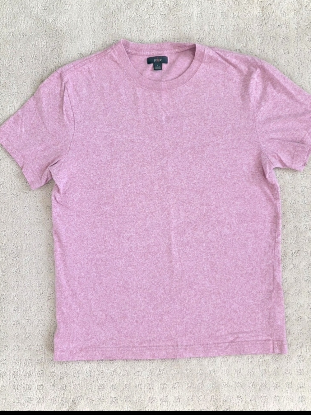 J.Crew "Broken-In" Jersey Tee in Heathered Rose